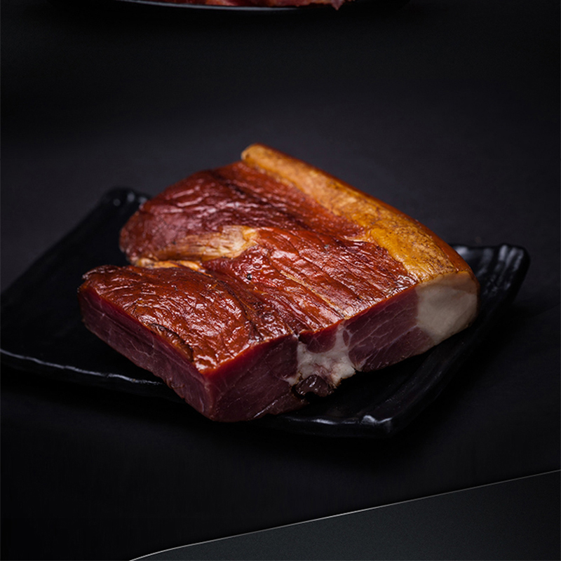 chuanwazi hind leg bacon 500g farm-made smoked bacon, sichuan guizhou hunan specialty local pork bacon