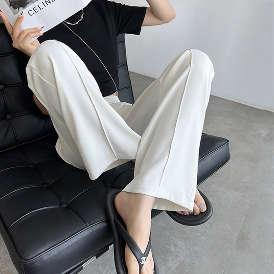 White maternity pants, summer thin high waist, slim u belly support suit wide-leg pants loose casual floor-moving ice silk drooping
White maternity pants, summer thin high waist, slim u belly support suit wide-leg pants loose casual floor-moving ice silk drooping