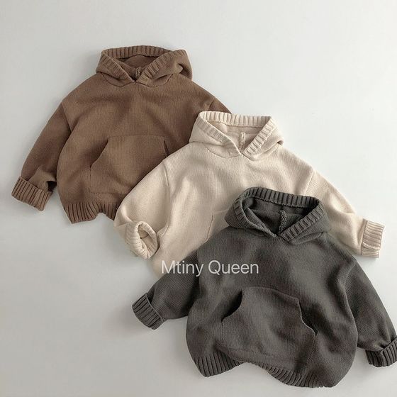 Super hoodie ~ Children's hooded sweater autumn and winter Korean version boys wool L coat retro girl baby knitted sweater
Super hoodie ~ Children's hooded sweater autumn and winter Korean version boys wool L coat retro girl baby knitted sweater