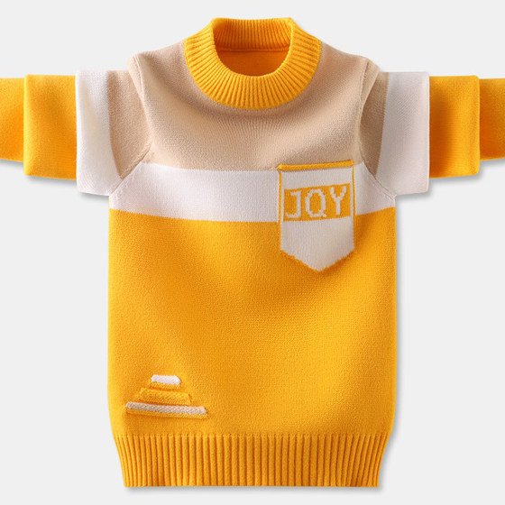 Boys sweater winter warm sweater 2022 new E children's plus velvet thickened base shirt for boys
Boys sweater winter warm sweater 2022 new E children's plus velvet thickened base shirt for boys