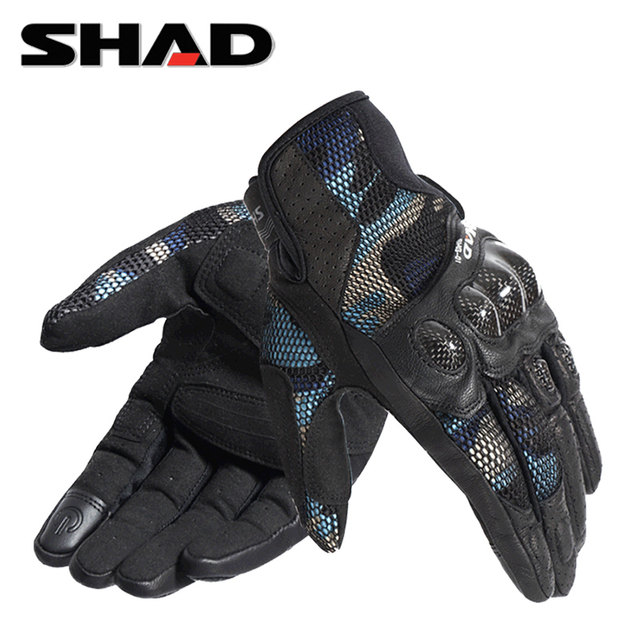 SHAD Xia De summer motorcycle riding gloves carbon fiber full finger anti-fall camouflage touch screen locomotive men and women SHAD Xia De summer motorcycle riding gloves carbon fiber full finger anti-fall camouflage touch screen locomotive men and women