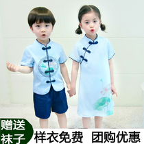 Kindergarten Graduation Photo Clothes China Wind Kindergarten Graduation Photos Costumes Choral Suit Boys Ancient Clothes Hanfu
