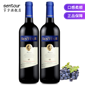 圣图酒堡 红酒 葡萄酒2支装干红整箱 750ml*2 过节送礼官方正品
