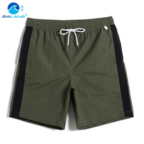 Cover Wave Fashion Beach Pants Men Speed Dry Loose Beach Shorts 50% Casual Holiday Flat Angle Pure Color Big Pants