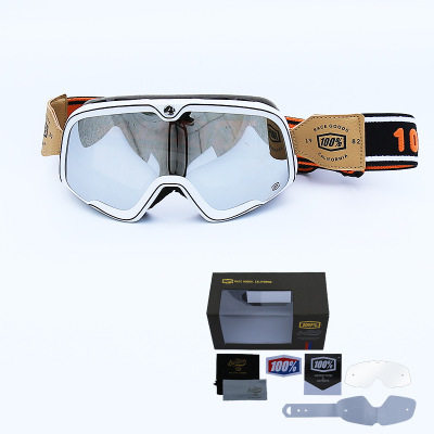 ແວ່ນຕາລົດຈັກ 100% retro ຫມວກກັນກະທົບ Harley off-road ຕ້ານການຫມອກແລະ windproof riding goggles 100% myopia ລົດຈັກ