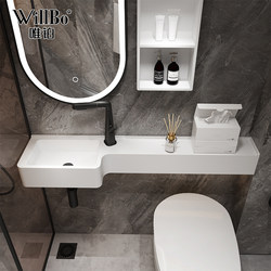 Weibo artificial stone bathroom small bathroom cabinet set wall-mounted basin wash basin wash basin small apartment wash basin