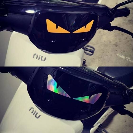 전기 자동차 스티커 : Maverick N1M1 Little Turtle King Motorcycle 방수 맞춤 반사 귀여운 귀여운 괴물 표현 차 스티커 전기 자동차 스티커 : Maverick N1M1 Little Turtle King Motorcycle 방수 맞춤 반사 귀여운 귀여운 괴물 표현 차 스티커