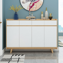 Nordic shoe cabinet Household door Modern simple large capacity living room locker Entrance cabinet Multi-function partition cabinet