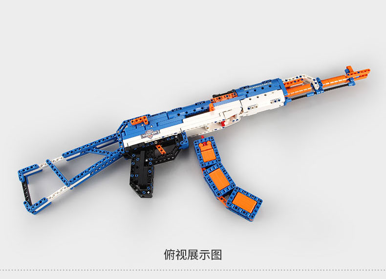 双鹰乐高积木枪拼装玩具益智绝地求生吃鸡沙漠之鹰手抢模型男孩子