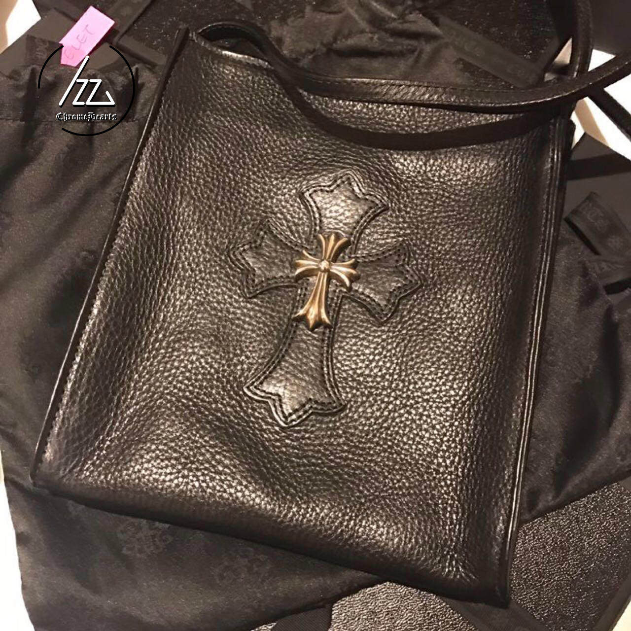 【日本代购】chrome hearts正品克罗心十字黑色小包斜挎包