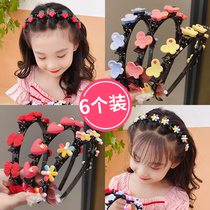 Children hair hair clamp and hair tissue for girls cute hair baby without hurting hair hoop