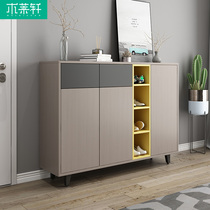 Nordic modern simple shoe cabinet Small apartment living room assembly shoe rack Foyer locker Simple multi-layer storage cabinet