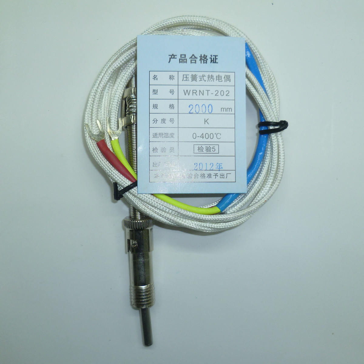 special offer genuine yichuan temperature controller probe temperature sensor gong nail compression spring thermocouple k type e type wrnt-202