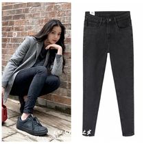 Little sisters florist Ouyang Nana with jeans womens small feet high waist stretch slim pencil pants 2019