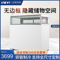 Levy right angle cake display cabinet Single-layer fruit mousse dessert cabinet Sushi west point air-cooled cold storage fresh freezer