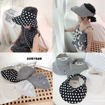 Childrens empty top hat Summer baby Summer sun-shading baby can adjust Han girls thin section of sun-proof sun