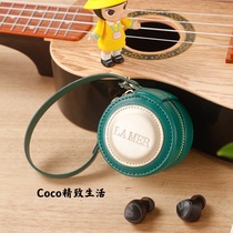 Spot second hair lamer aquamarine mystery cosmetic bag earphone storage bag coin purse portable storage