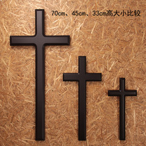 Motto Gift High-end Lacquer Art Unique Craftsmanship Cross Wall-mounted Wall Hung Large Medium Size 33 33 45 70cm