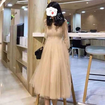Spring 2021 new light luxury design sense Royal sister light cooked air quality Western style fairy yarn skirt dress children
