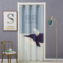 Door curtain Home Free of punching Bedrooms Anti-mosquito privacy Kitchen Toilet Partition Curtain Fitting Room Sheltering of Decorative Curtain