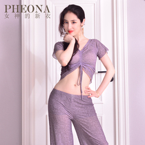 Goddesss new clothes 2021 new belly dance workout performance Costume Sexy Elegant Split Two Sets B70