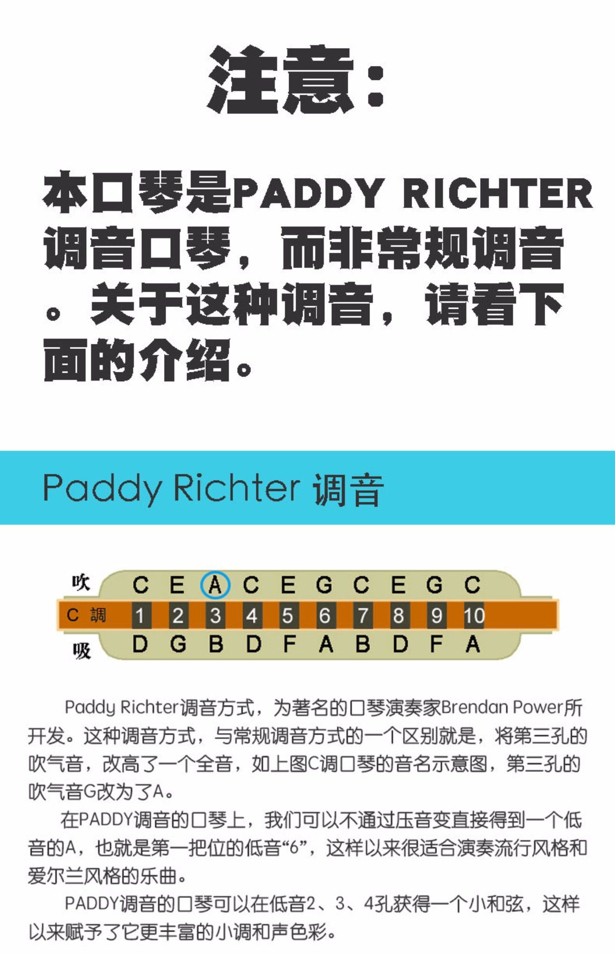 boogieman paddy调音版|蓝调,布鲁斯,十孔口琴,适合流行风格