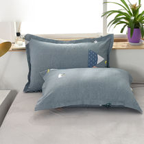 Pillowcase A pair of pillowcases cartoon single double brushed washed cotton pillowcase student dormitory household 48x74