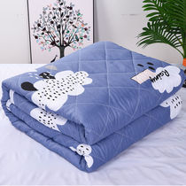 Washed cotton summer quilt Summer pure thin cotton quilt Double spring and autumn student dormitory Single summer cool quilt space quilt