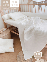 Love to baby baby scarf cotton waffle Morandi baby sheets breathable three-dimensional appease parent-child blanket
