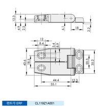 Raw SJ cabinet lock CL115 CL116 CL116 CL119 CL119 CL123 CL123 distribution cabinet electric box hinges