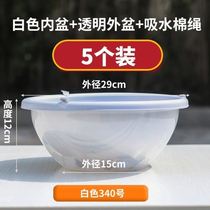 Lazy flowerpot automatic absorbent flowerpot green roe for lazy pot clearance super hydroponic self-priming basin plastic absorbent Basin