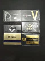 Caesar Entertainment Clubhouse VIP Golden Kallianpool Haywire VIP Gold Card Custom Chehuan VIP Card VIP Wash head card