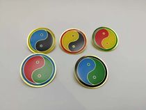 Worlds first new yin and yang fish tai chi 8 divination picture post ten thousand characters post-phone sticker with no back-light surface 3CM