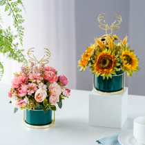 ins net red elk deer swing piece home decoration fake flower emulated flower table tea table decoration flower dry flower art swing piece