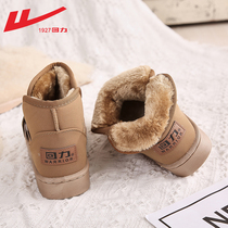 Huili snow boots women winter 2022 new fashion Joker short barrel Korean version of velvet cotton shoes women