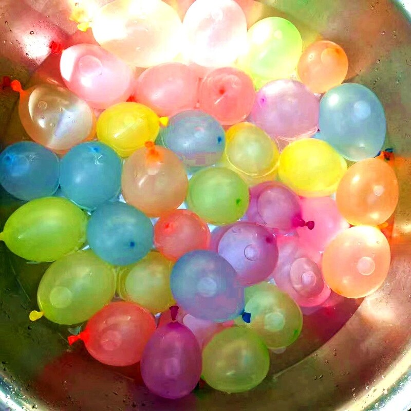 乳胶小水球束 快速注水神器 泼水节打水仗水球 1束37个水球1包