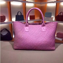 Goat Leather Handmade Woven Vegetable Basket Children Bag 2022 New Large Capacity Hand Carrying Bag Fashion Handbag