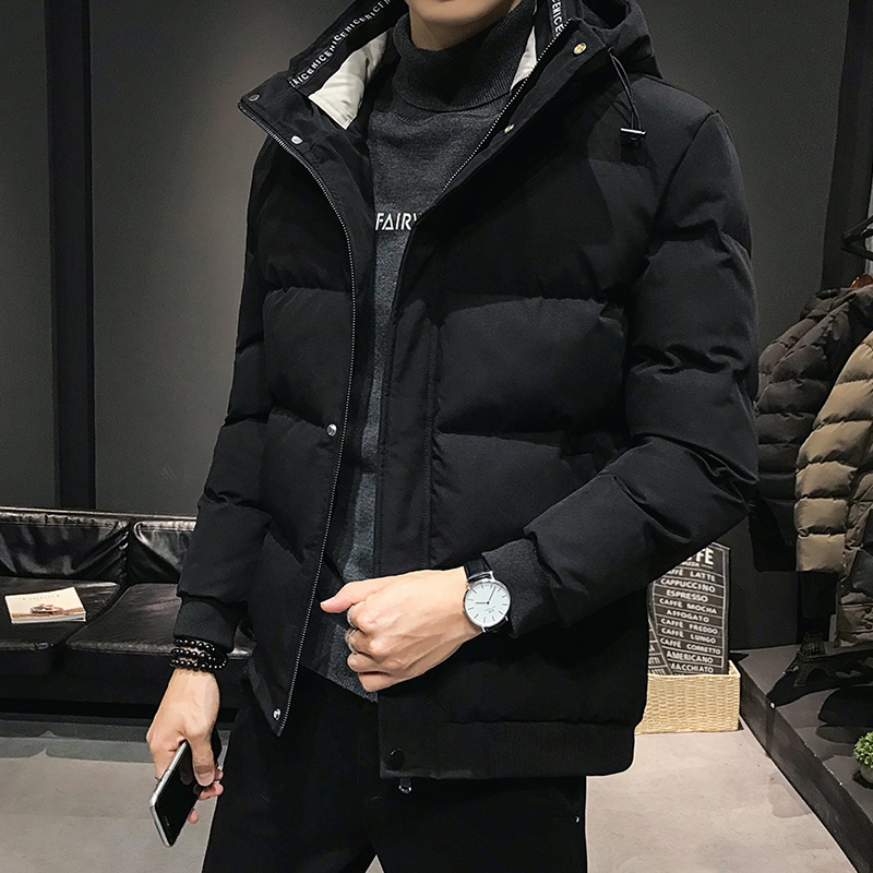 2019新款韩版男士冬季外套潮流羽绒棉服帅气棉袄潮牌短款冬装棉衣