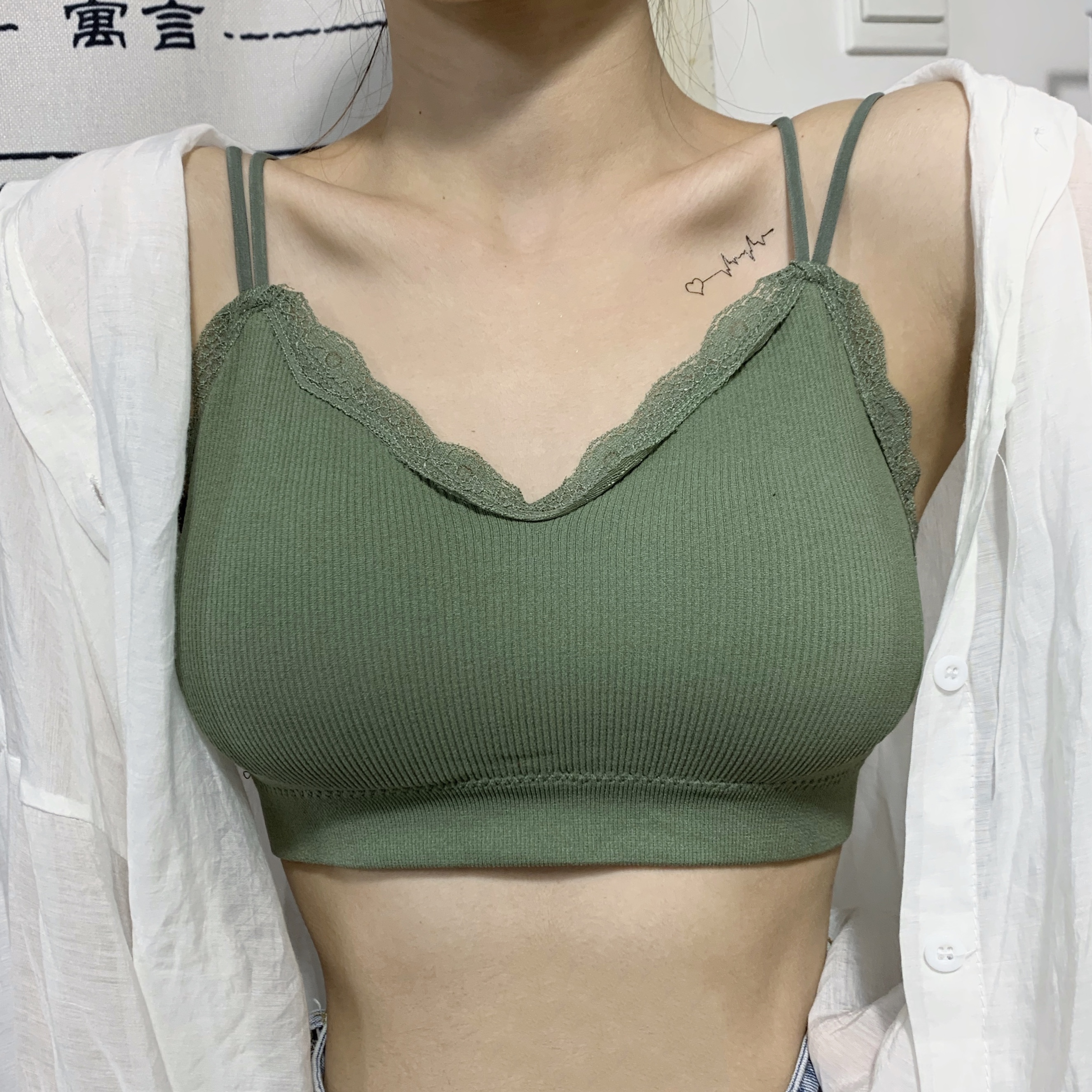 实拍实价抹胸无钢圈运动文胸薄款吊带网红爆款裹胸学生少女内衣