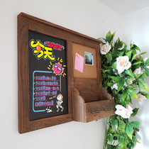 Creative multi-function household hanging message board retro old hanging small blackboard Cafe bar decoration