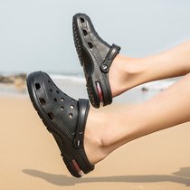 Summer hole shoes mens dual-use trend 2021 new exterior wear outdoor sandals couple beach bag head sandals