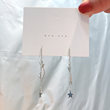 S925 Silver Star Wave Ear Ear Earlier Simple temperament Super Fairy Long Flowing Soviet Pentagon Earrings Short earrings S925 Silver Star Wave Ear Ear Earlier Simple temperament Super Fairy Long Flowing Soviet Pentagon Earrings Short earrings