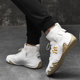 Broken code clearance special men's sports casual leather shoes high-top plus velvet warm leather British style all-match shoes for men Broken code clearance special men's sports casual leather shoes high-top plus velvet warm leather British style all-match shoes for men