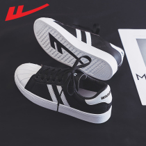 Back Force Women Shoes Little White Shoes Woman 2022 Popcorn Autumn Winter New Leather Face Shells Head 100 Hitch Breathable Mesh Panel Shoes