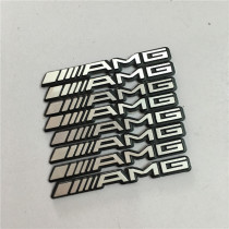 Two price aluminum AMG logo audio casual car stickers modified interior stickers Car household indoor casual stickers