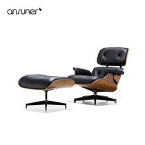 Ai Shan Imes recliner leather modern minimalist living room Nordic lounge chair home lunch break single sofa chair