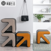 A rain life home living room creative sofa low stool childrens simple arrow bench into the doorway simple shoe changing stool