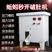 Earthworms open belly machine slaughtering earthworms open machine fully automatic earthworms breaking belly machine earthworm full boot power pass