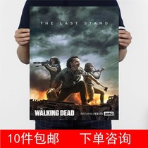 The Walking Dead The eighth season of Andrew Lincoln kraft Poster Decorative Painting 2