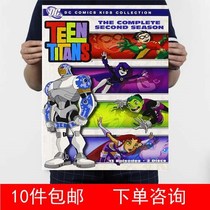 Teenager Titans second season kraft paper Illustrated Propaganda Painting for Decorative Painting 2